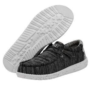Hey Dude Wally Stretch Mix Marled Gray Slip On